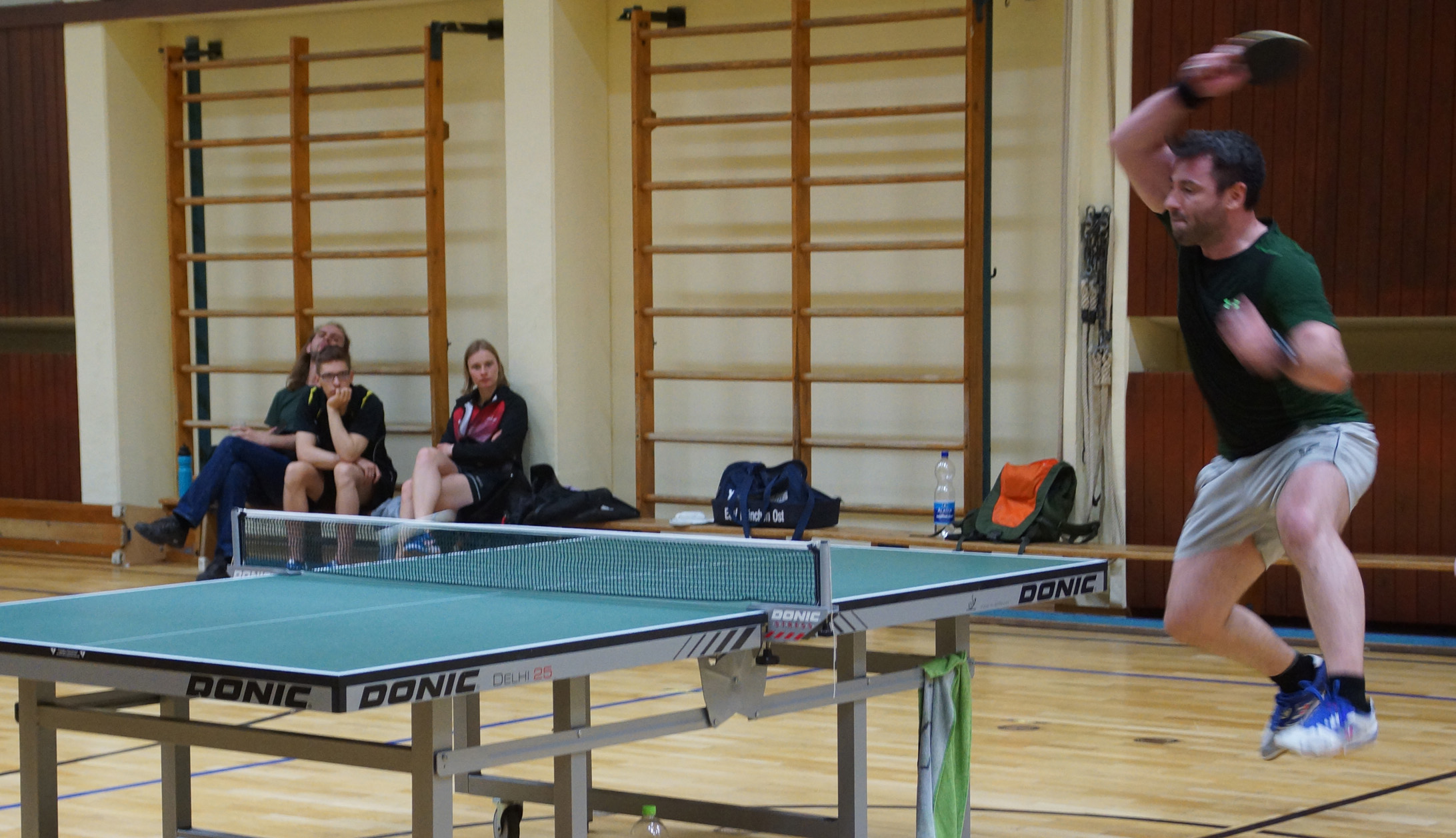 In der Vereinsmeisterschaft Patrick Samp in Aktion