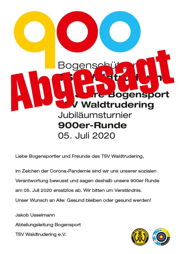 Absage 900er Runde